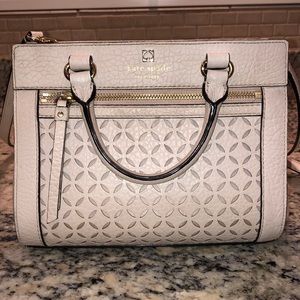 Kate Spade winter white leather purse